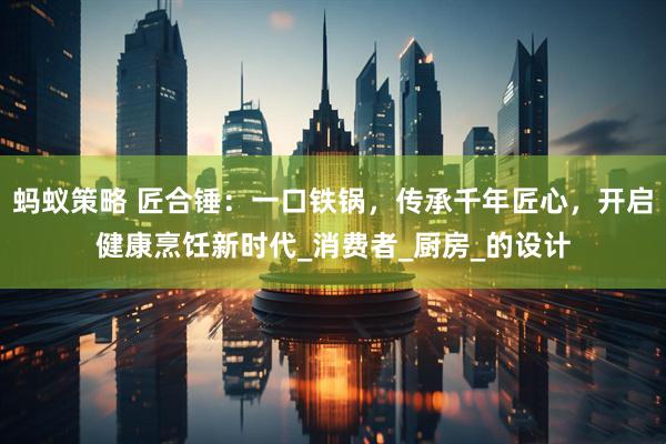 蚂蚁策略 匠合锤：一口铁锅，传承千年匠心，开启健康烹饪新时代_消费者_厨房_的设计