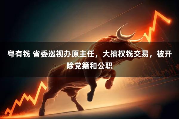 粤有钱 省委巡视办原主任，大搞权钱交易，被开除党籍和公职